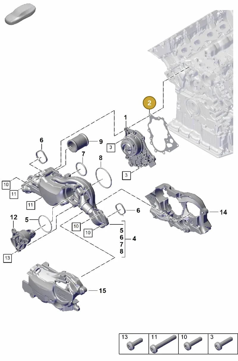 9A712122801 — Porsche Cayenne Coupe (2023-2023) diagram p60105030, position 2