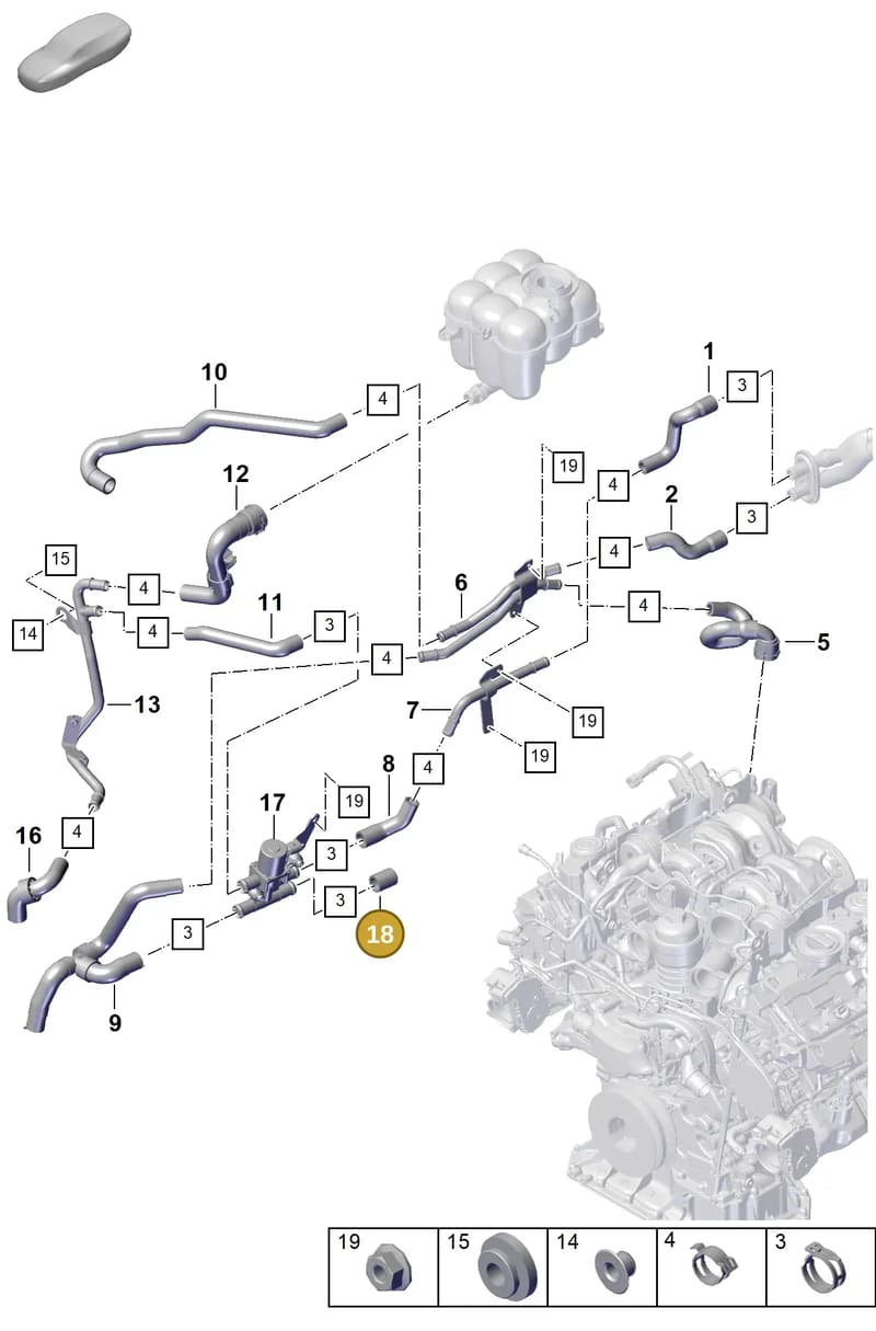 9A712132400 — Porsche Cayenne Coupe (2023-2023) diagram p60813250, position 18