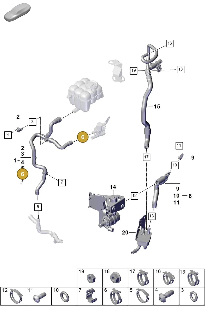 9A712132400 — Porsche Cayenne Coupe (2023-2023) diagram p60105380, position 6