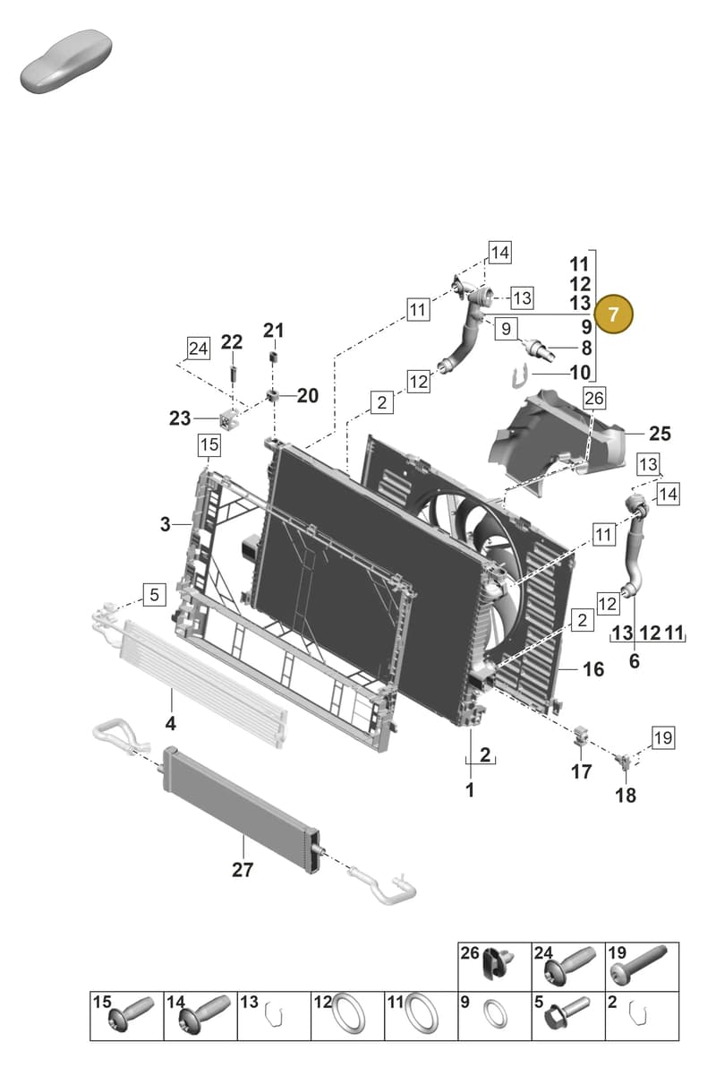 9A712143810 — Porsche Panamera (2023-2025) diagram p58105200, position 7