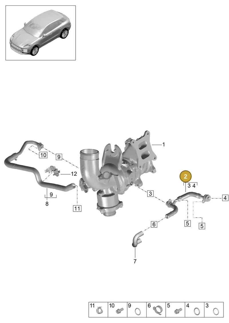 9A7121497 — Porsche Macan (2018-2022) diagram p52202120, position 2