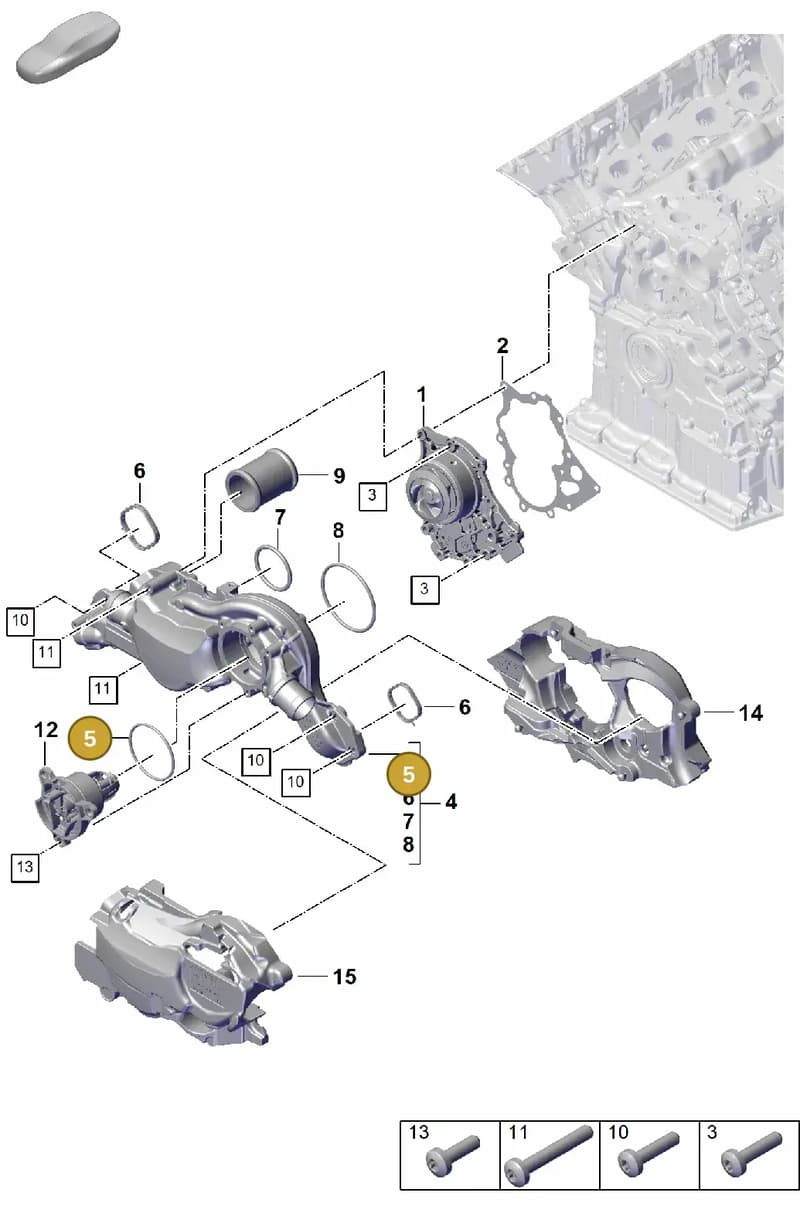 9A712168800 — Porsche Cayenne Coupe (2023-2023) diagram p60105030, position 5