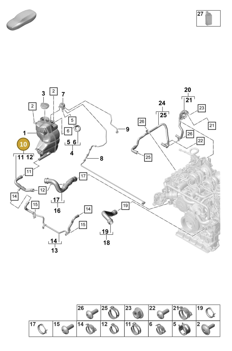 9A712210911 — Porsche Panamera (2020-2023) diagram p58105310, position 10