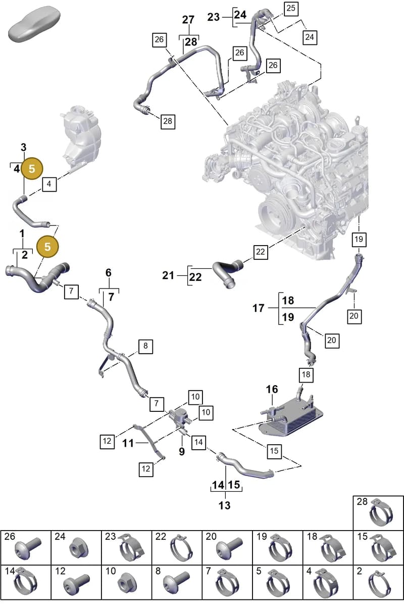 9A712244710 — Porsche Panamera (2023-2025) diagram p62105330, position 5