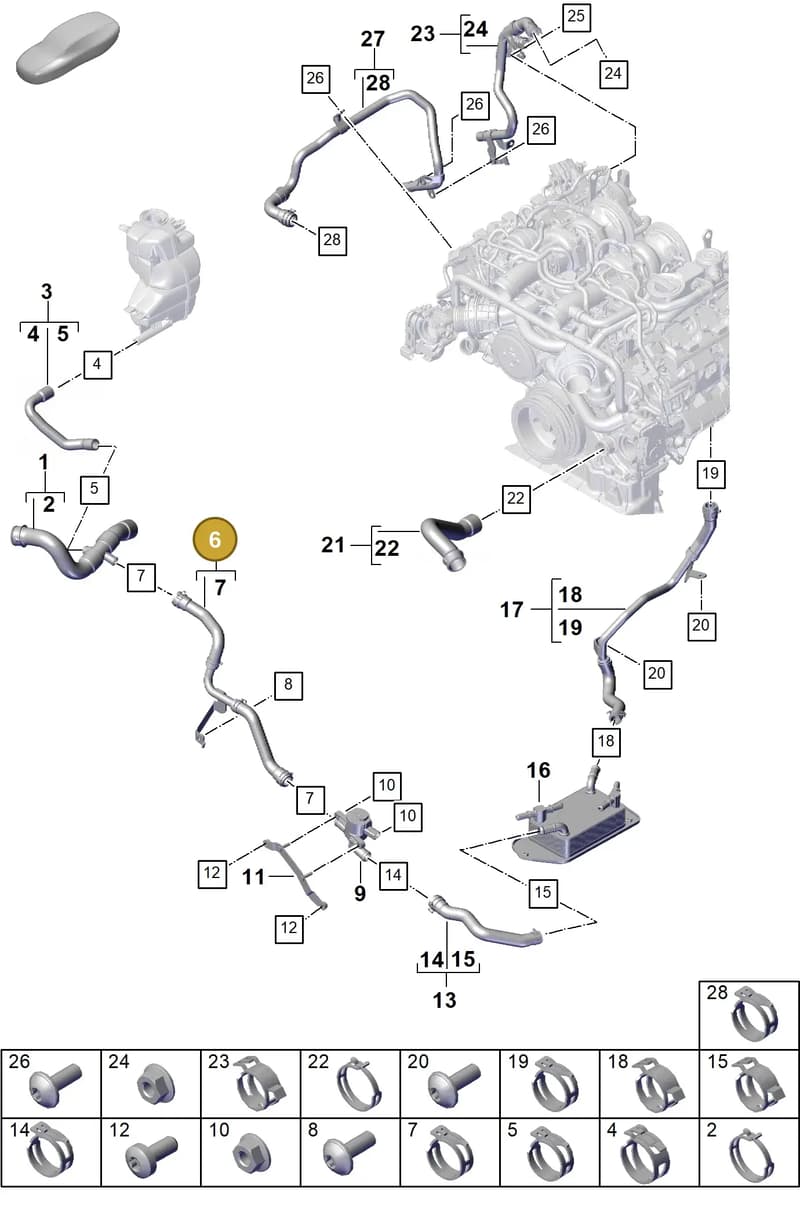 9A712244740 — Porsche Panamera (2023-2025) diagram p62105330, position 6