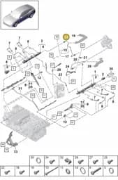 9A713031200 Porsche Fuel Line