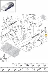 9A713031400 Porsche Fuel Hose