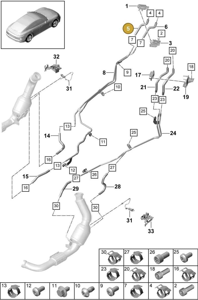 9A7131191 — Porsche Panamera (2016-2020) diagram p49202150, position 5