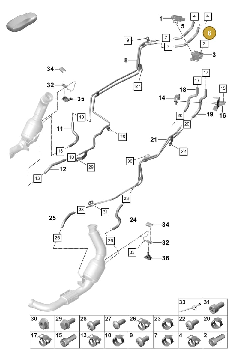 9A7131191A — Porsche Panamera (2020-2023) diagram p58202310, position 6
