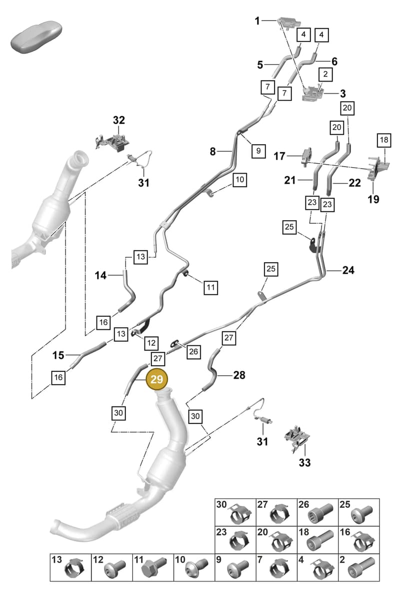 9A7131191G — Porsche Panamera (2020-2023) diagram p58202300, position 29