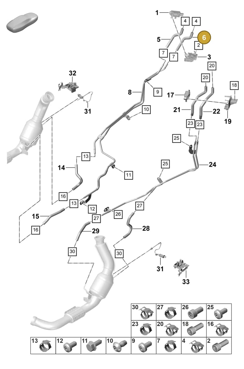 9A7131191J — Porsche Panamera (2020-2023) diagram p58202300, position 6