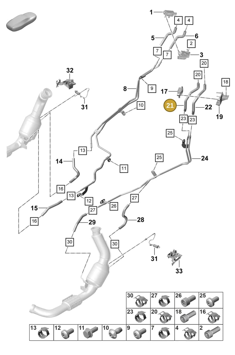 9A7131191L — Porsche Panamera (2020-2023) diagram p58202300, position 21