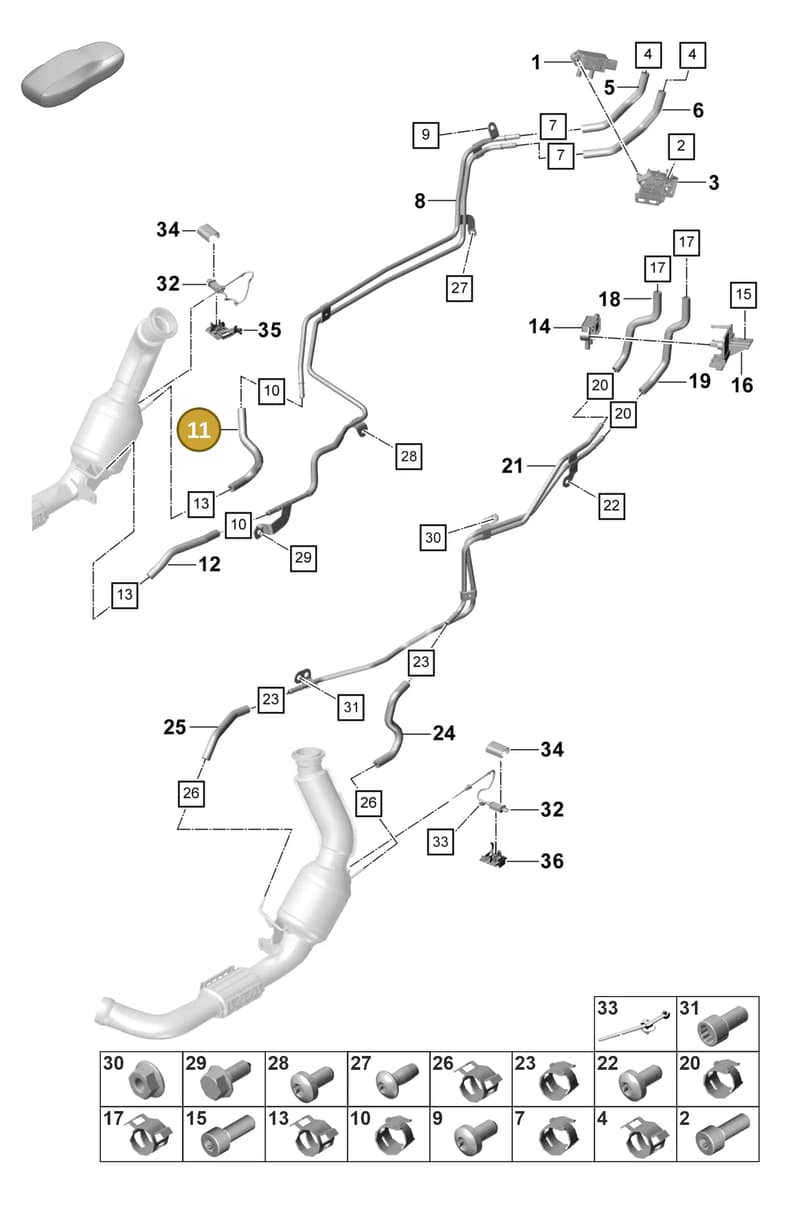 9A7131191N — Porsche Panamera (2020-2023) diagram p58202310, position 11