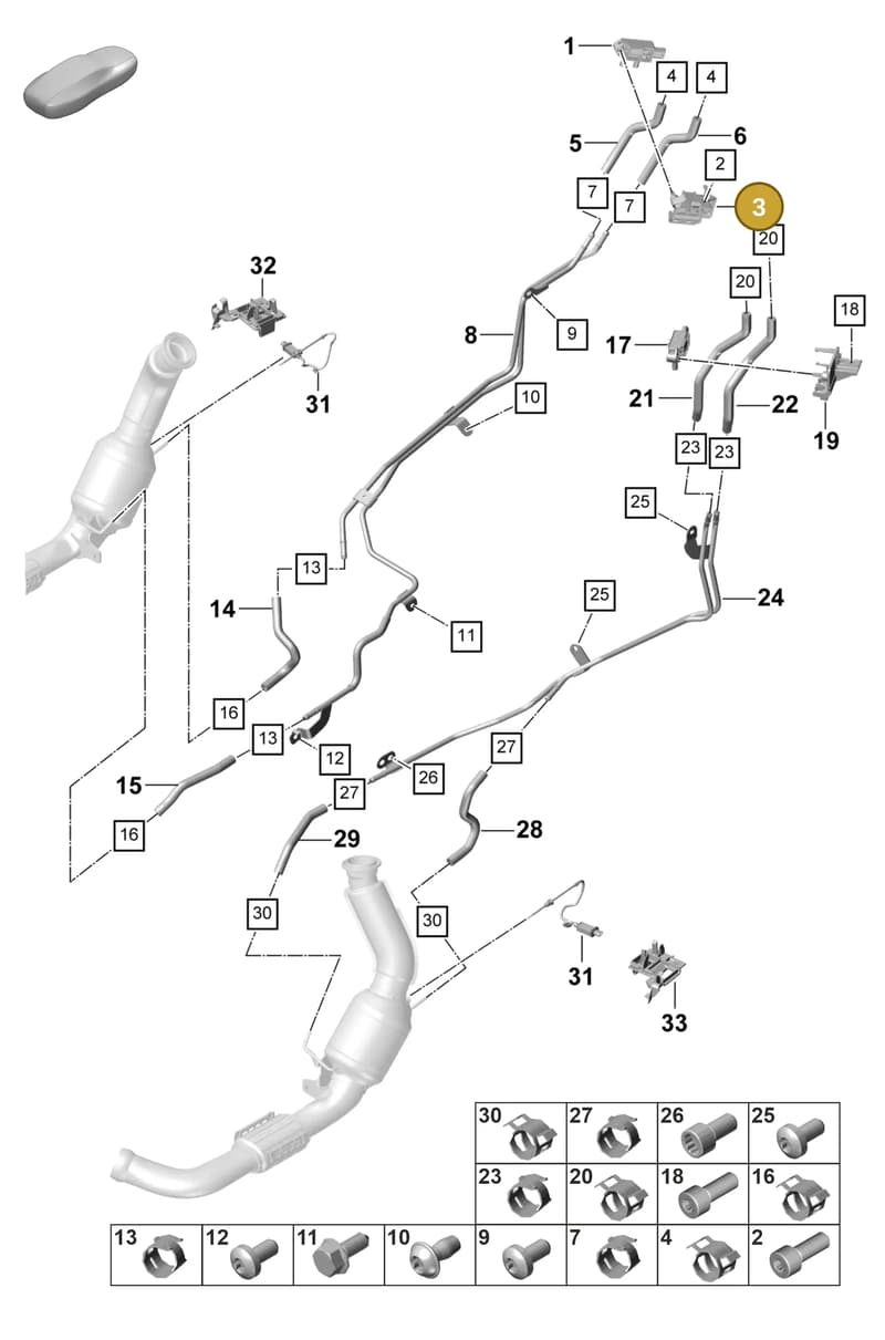 9A7131685 — Porsche Panamera (2020-2023) diagram p58202300, position 3
