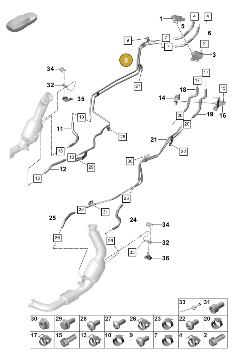 9A7131967 — Porsche Panamera (2020-2023) diagram p58202310, position 8