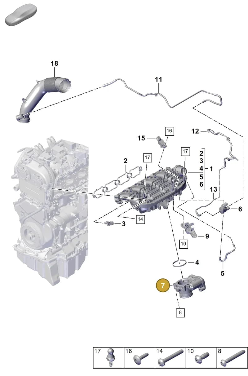 9A7133062A — Porsche Cayenne Coupe (2023-2023) diagram p60107100, position 7