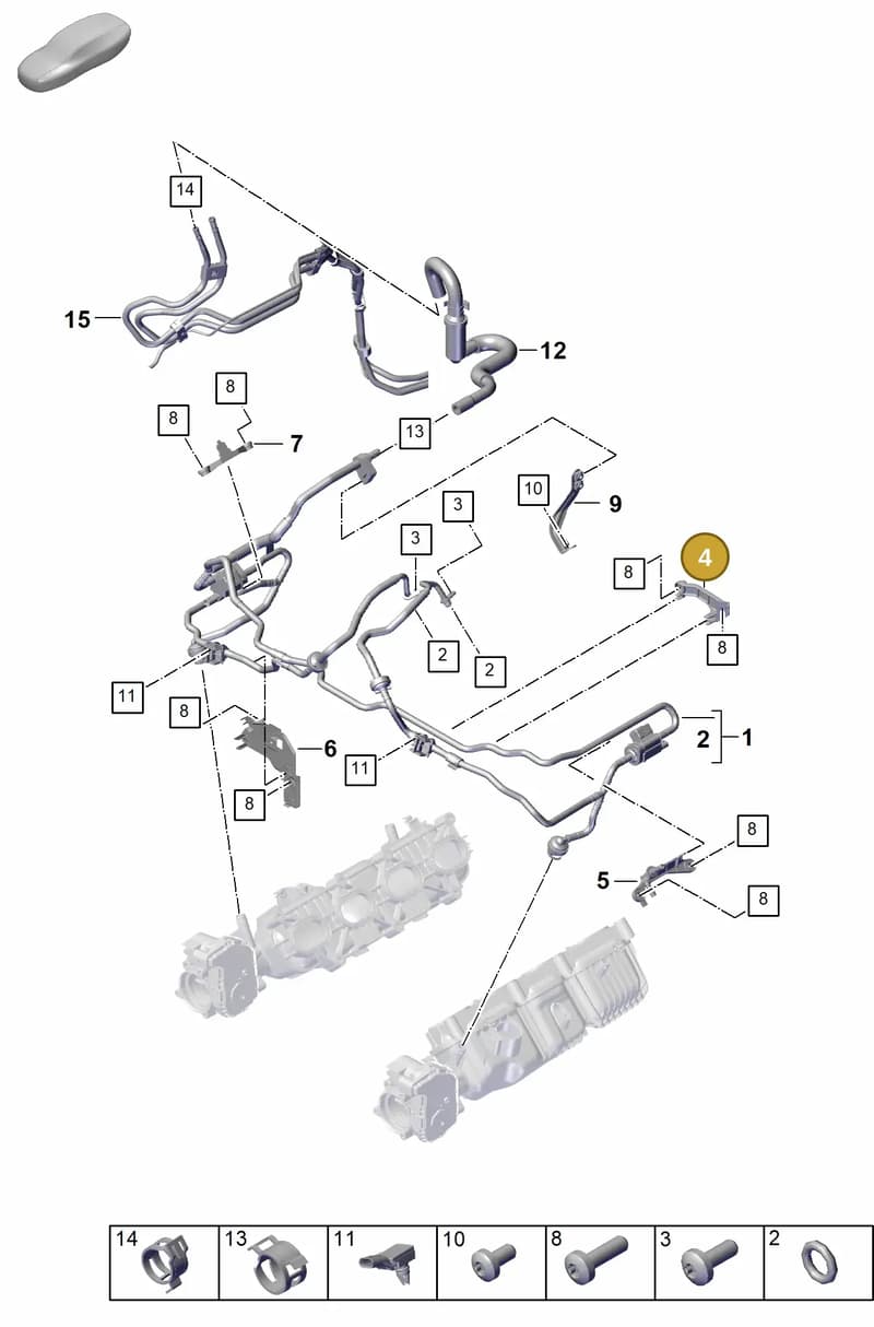 9A713319300 — Porsche Cayenne Coupe (2023-2023) diagram p60107320, position 4