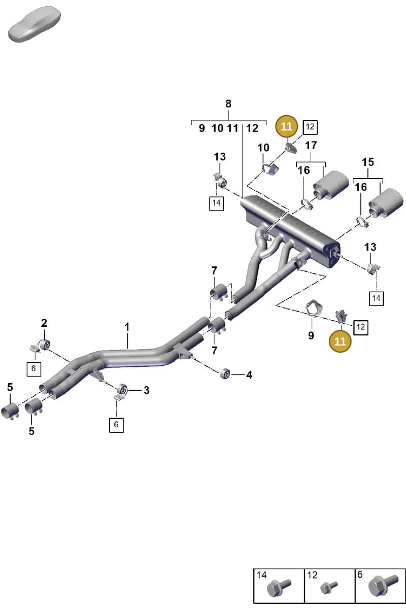 9A7133246A — Porsche Cayenne Coupe (2023-2023) diagram p60203030, position 11