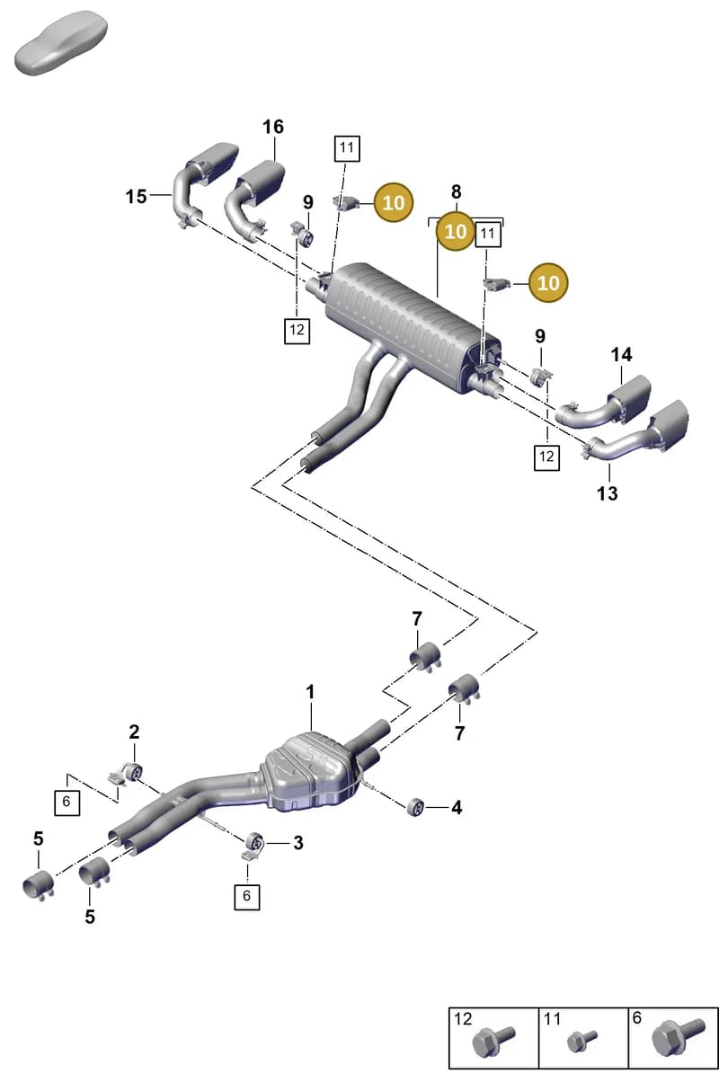 9A7133246A — Porsche Cayenne Coupe (2023-2023) diagram p60203050, position 10