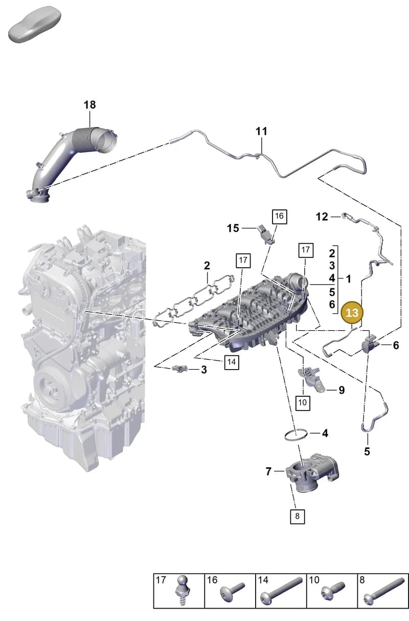 9A7133773 — Porsche Cayenne Coupe (2023-2023) diagram p60107100, position 13