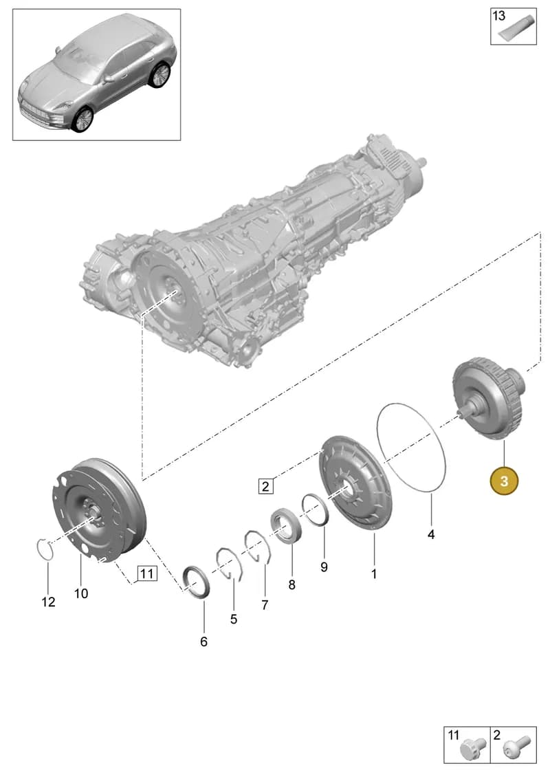 9A714103010 — Porsche Macan (2018-2022) diagram p52302210, position 3