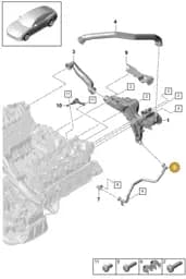 9A714573410 Porsche Oil Return Line