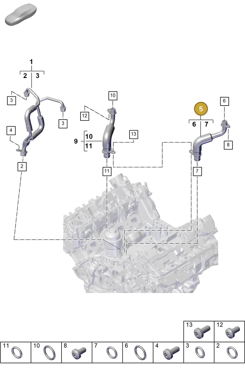 9A714577100 — Porsche Cayenne Coupe (2023-2023) diagram p60202170, position 5