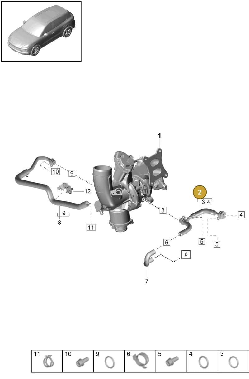 9A7145778 — Porsche Cayenne (2017-2023) diagram p51202050, position 2