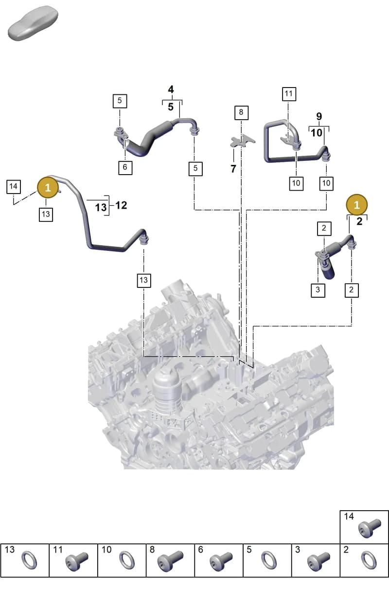 9A714590900 — Porsche Cayenne Coupe (2023-2023) diagram p60202120, position 1