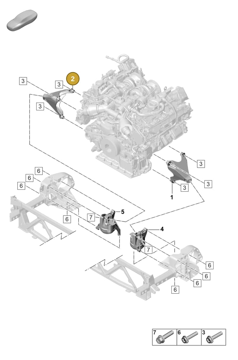 9A719930801 — Porsche Panamera (2020-2023) diagram p58109015, position 2