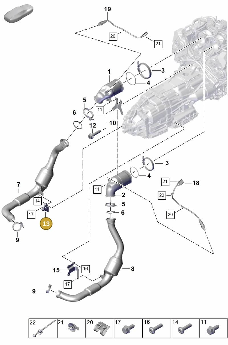 9A725325000 — Porsche Panamera (2023-2025) diagram p62202210, position 13