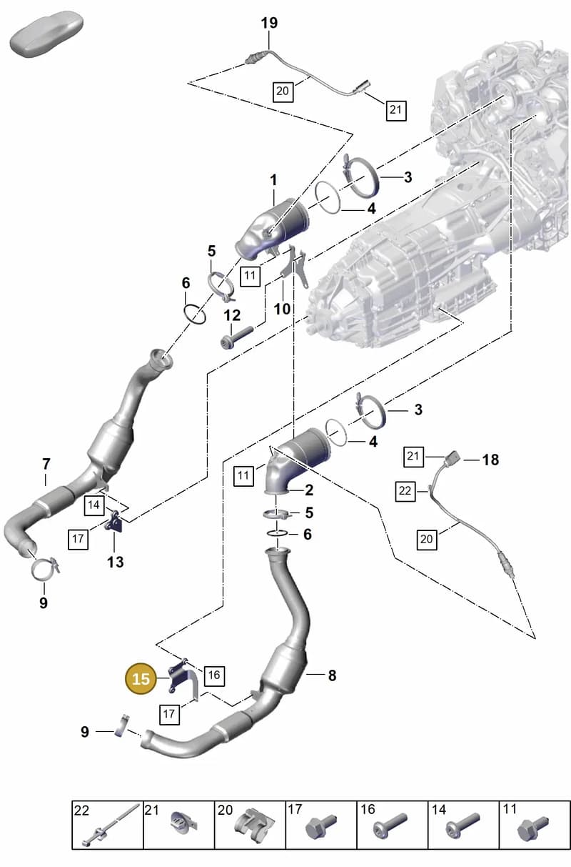 9A725325100 — Porsche Panamera (2023-2025) diagram p62202210, position 15