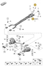 9A725383700 Porsche Vacuum Unit
