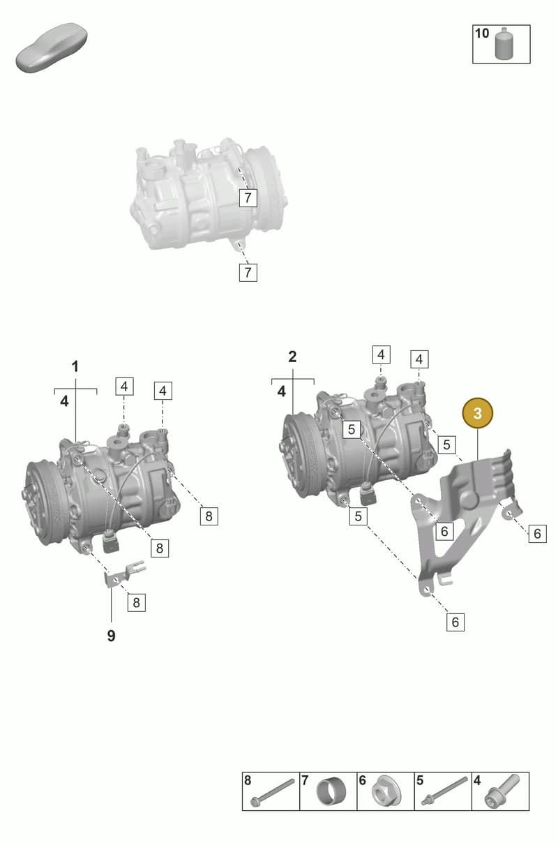 9A726019900 — Porsche Panamera (2020-2023) diagram p58814150, position 3