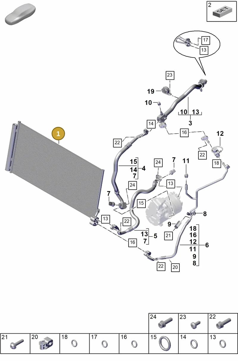 9A726039900 — Porsche Panamera (2023-2025) diagram p62815600, position 1