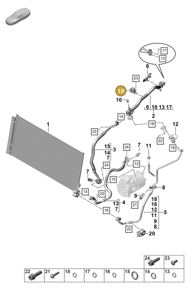 9A726051300 — Porsche Panamera (2020-2023) diagram p58815750, position 19