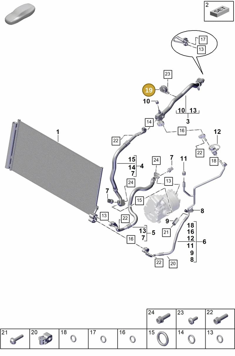 9A726051300 — Porsche Panamera (2023-2025) diagram p62815600, position 19