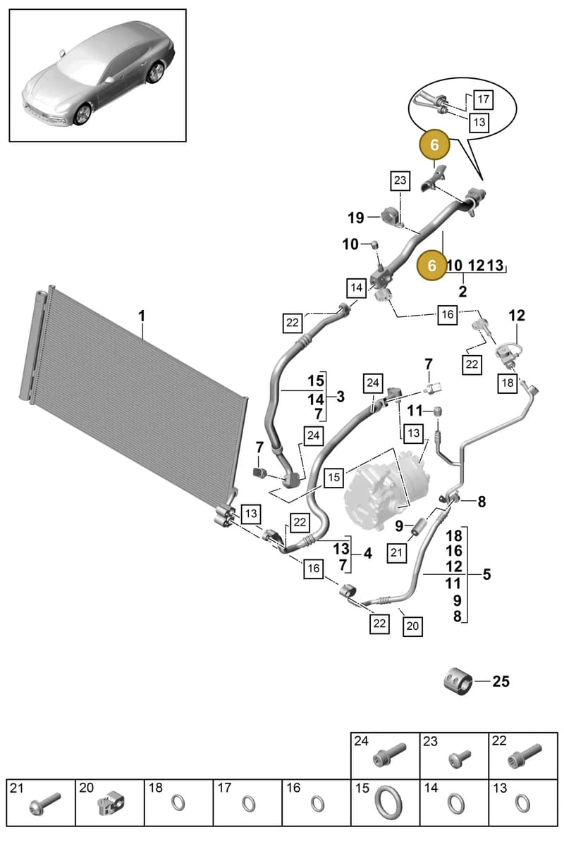 9A726068900 — Porsche Panamera (2016-2020) diagram p49815060, position 6