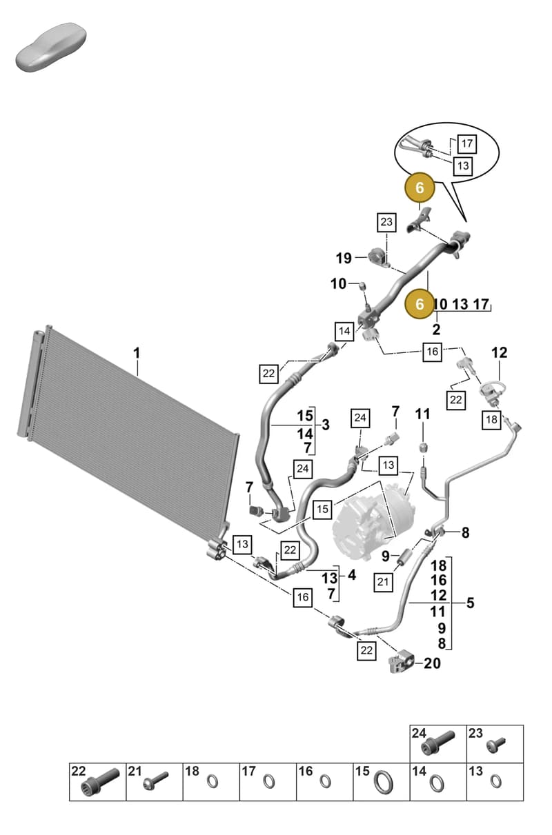 9A726068900 — Porsche Panamera (2020-2023) diagram p58815750, position 6