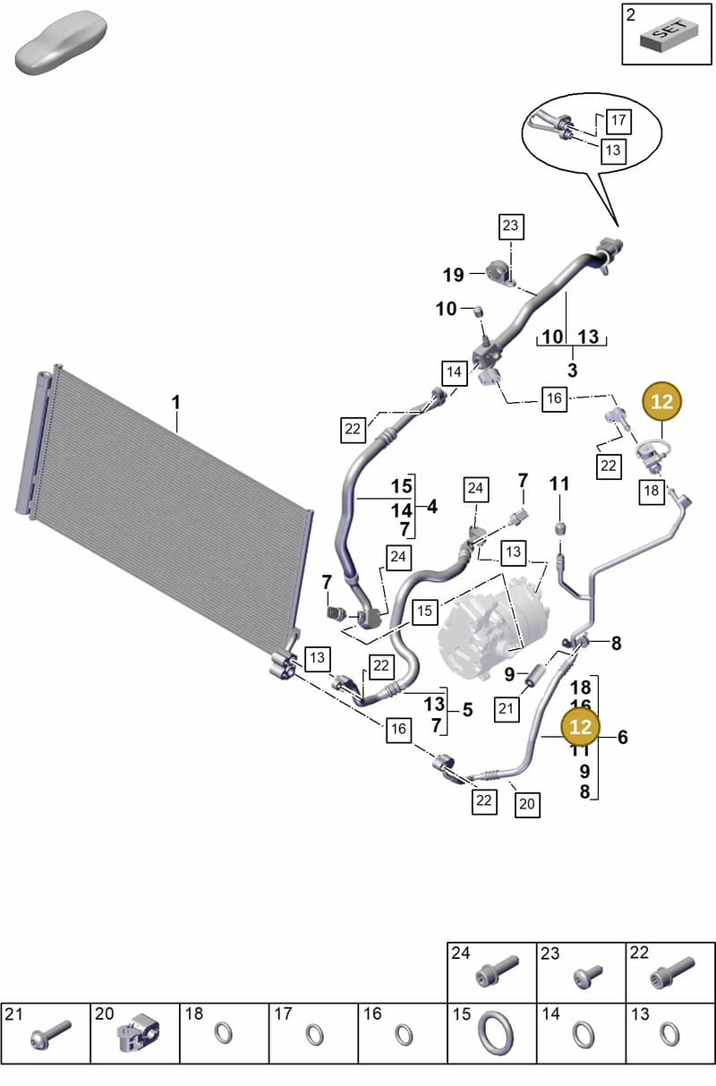 9A726069600 — Porsche Panamera (2023-2025) diagram p62815600, position 12