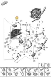 9A726071400 Porsche Refrigerant Line