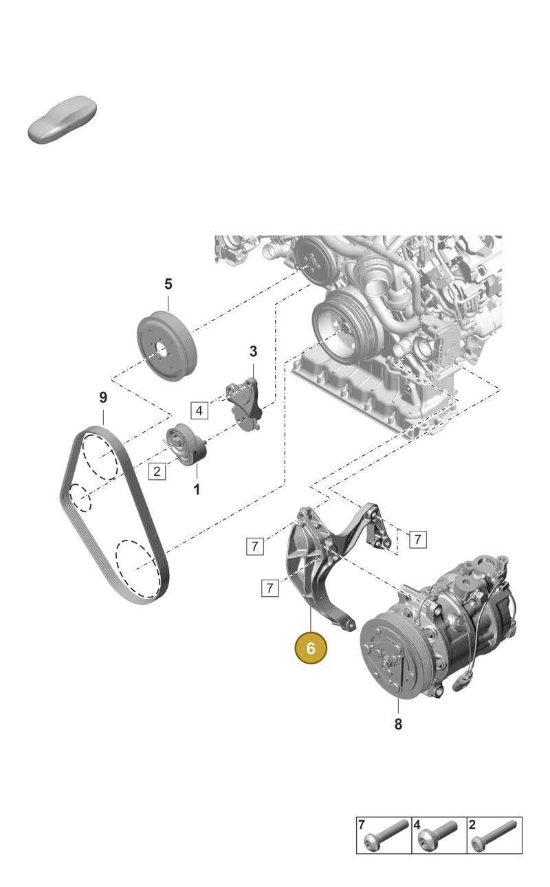 9A726088520 — Porsche Panamera (2023-2025) diagram p58102260, position 6