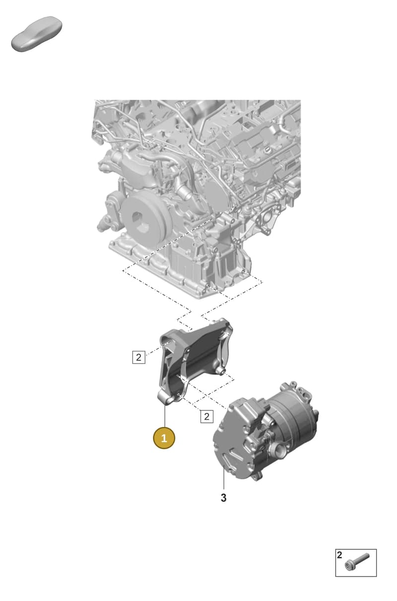 9A726088540 — Porsche Panamera (2020-2023) diagram p58102250, position 1