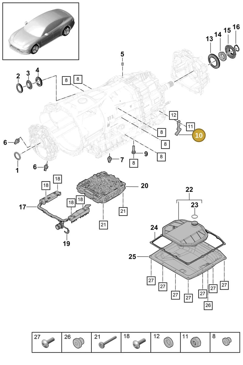 9A730124300 — Porsche Panamera (2016-2020) diagram p49320010, position 10