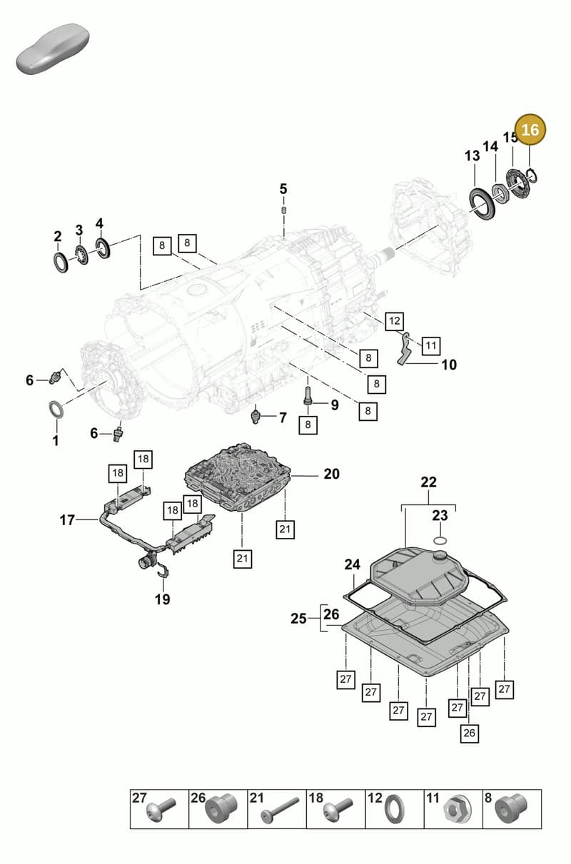 9A730715800 — Porsche Panamera (2023-2025) diagram p58320100, position 16
