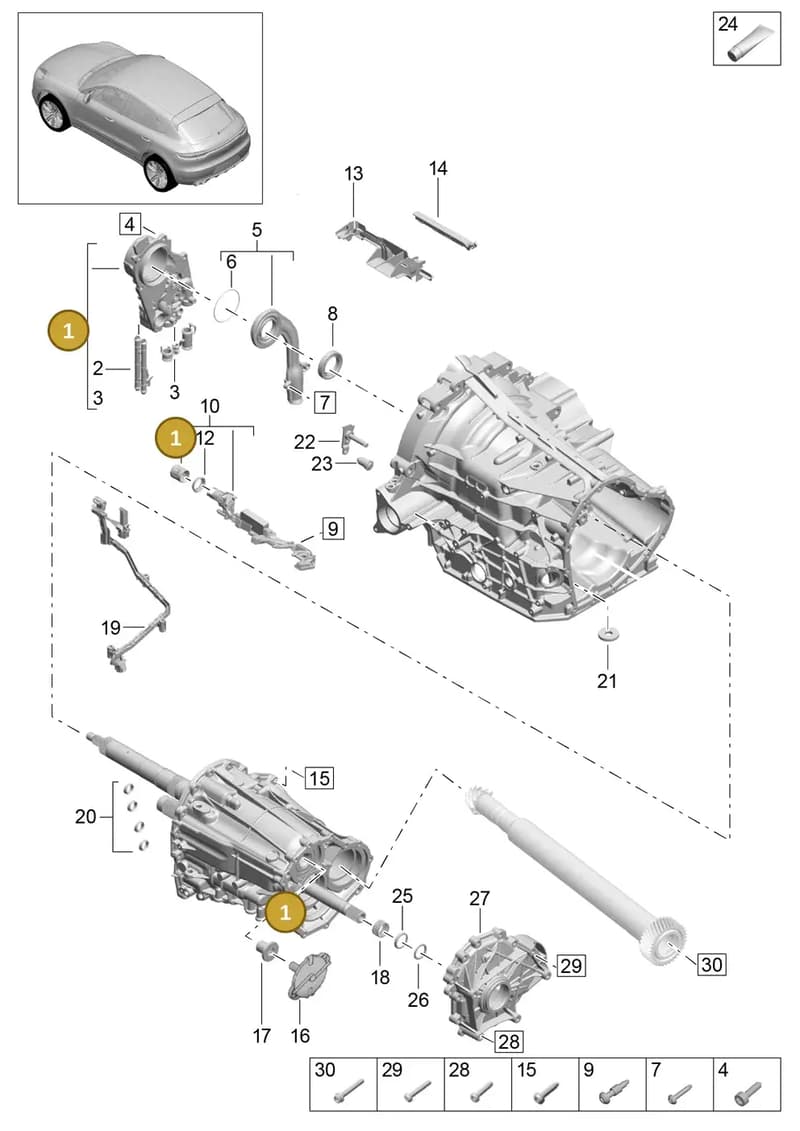 9A731510501 — Porsche Macan (2018-2022) diagram p52302110, position 1