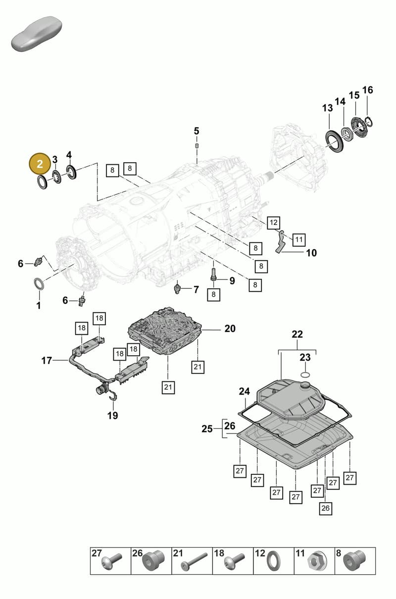 9A732107300 — Porsche Panamera (2023-2025) diagram p58320100, position 2