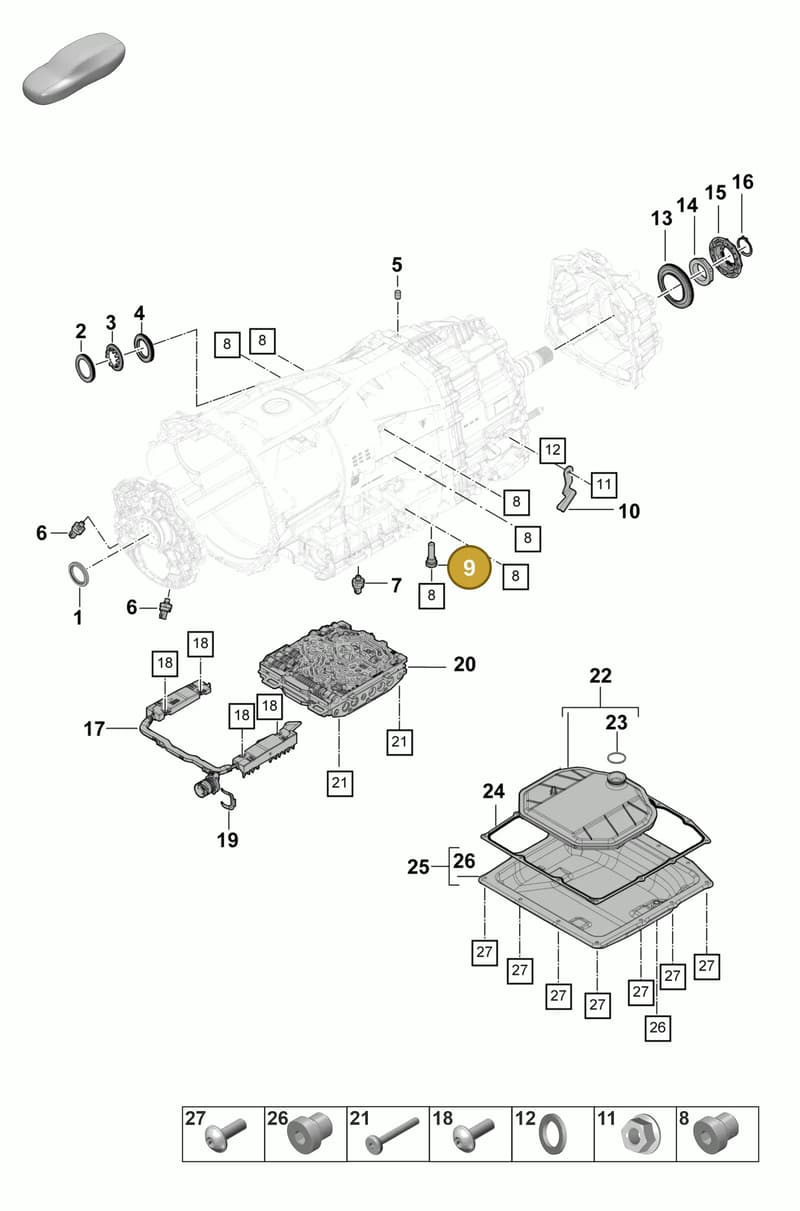 9A7321475A — Porsche Panamera (2023-2025) diagram p58320100, position 9