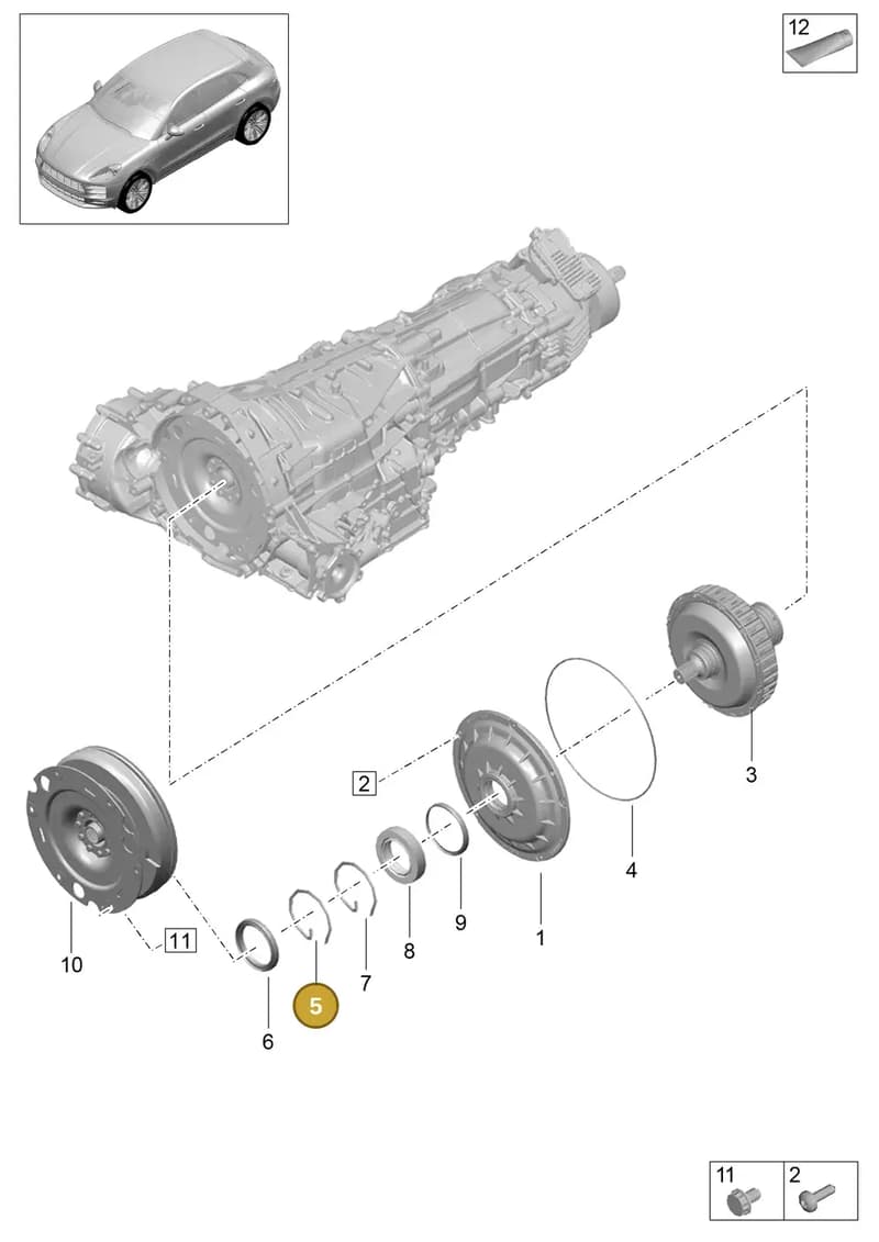 9A732315700 — Porsche Macan (2018-2022) diagram p52302200, position 5