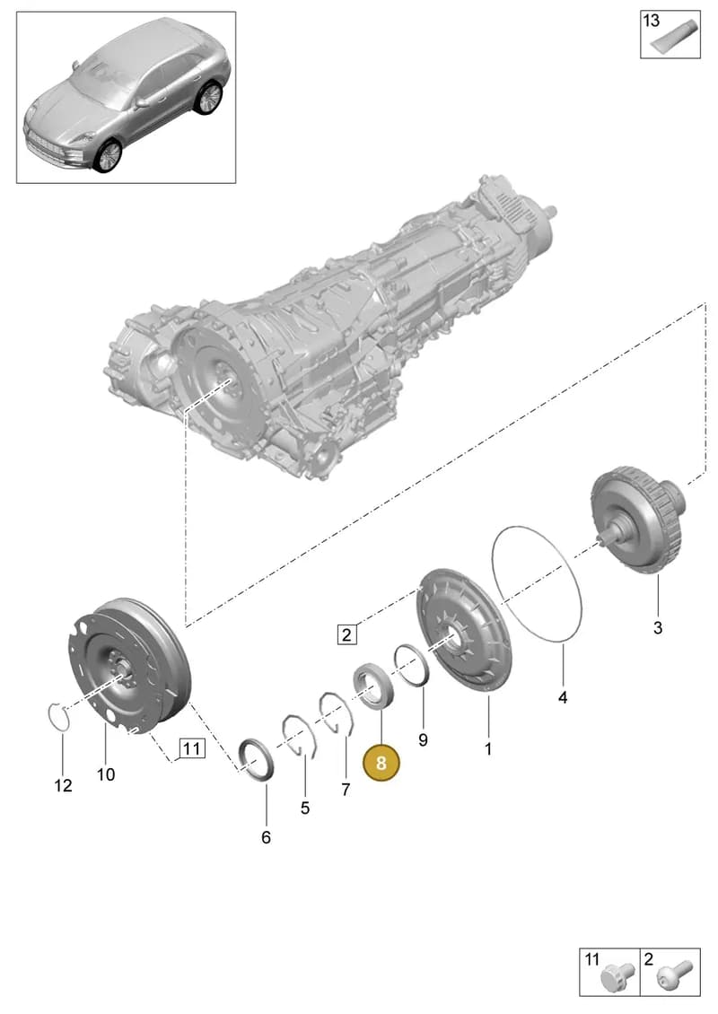9A732326310 — Porsche Macan (2018-2022) diagram p52302210, position 8